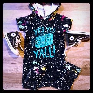 RAGS with matching Converse shoes